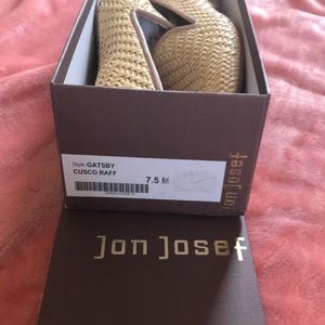 NIB Jon Josef Gatsby loafers-Raffia Cusco